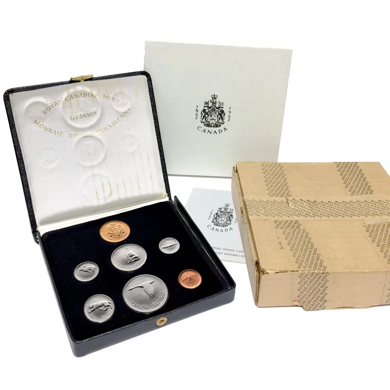 1967 (1867-) Canadian 7-Coin Confederation Centennial Specimen